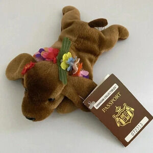 Hawaiian Collectibles “ILIO” Faithful & Loving Poi Dog Puppy Plush Stuffed Toy